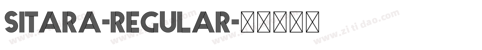 Sitara-Regular字体转换