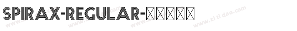 Spirax-Regular字体转换