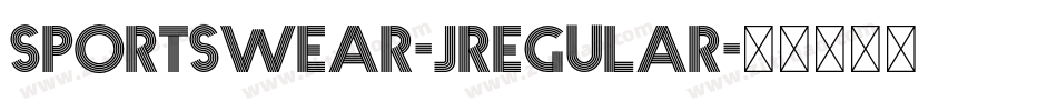 Sportswear-JRegular字体转换