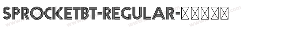 SprocketBT-Regular字体转换