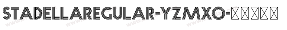 StadellaRegular-YzMXO字体转换