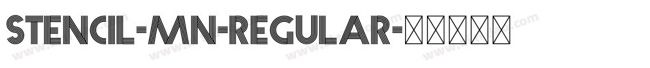 Stencil-MN-Regular字体转换