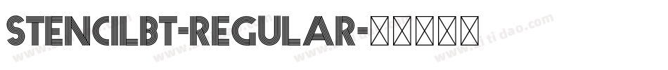 StencilBT-Regular字体转换