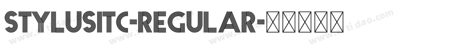 StylusITC-Regular字体转换
