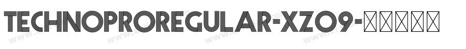 TechnoproRegular-XzO9字体转换