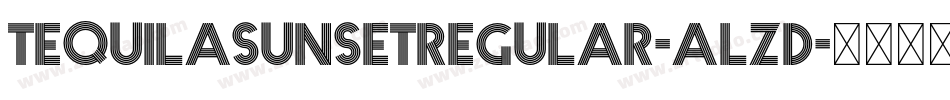 TequilasunsetRegular-AlZD字体转换
