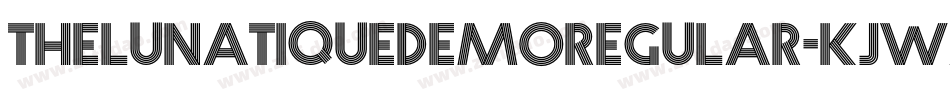 ThelunatiquedemoRegular-KjWZ字体转换