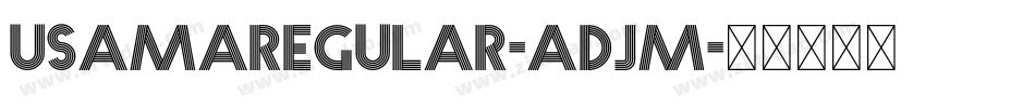 UsamaRegular-AdjM字体转换