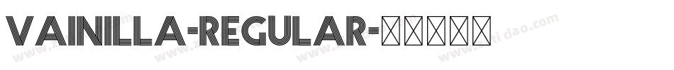 Vainilla-Regular字体转换