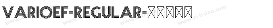 VarioEF-Regular字体转换