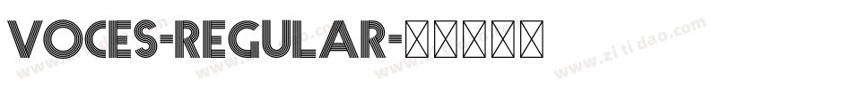 Voces-Regular字体转换