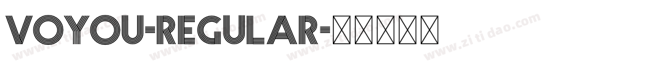 Voyou-Regular字体转换