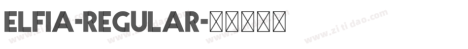 elfia-Regular字体转换