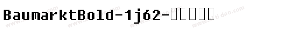 BaumarktBold-1j62字体转换
