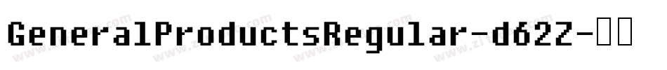 GeneralProductsRegular-d62Z字体转换