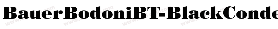 BauerBodoniBT-BlackCondensed字体转换