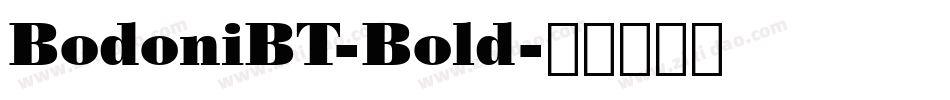 BodoniBT-Bold字体转换