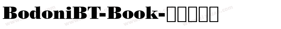 BodoniBT-Book字体转换