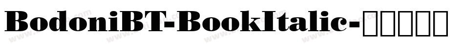 BodoniBT-BookItalic字体转换