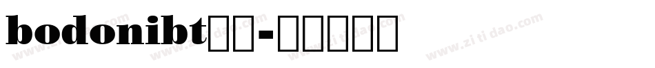 bodonibt字体字体转换