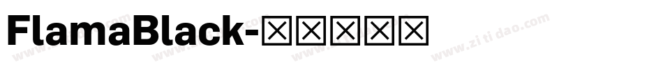 FlamaBlack字体转换