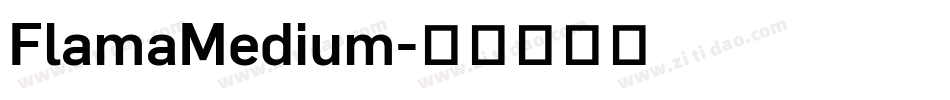 FlamaMedium字体转换