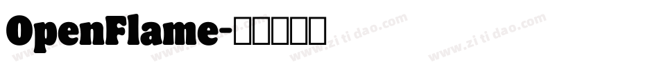 OpenFlame字体转换