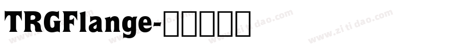 TRGFlange字体转换