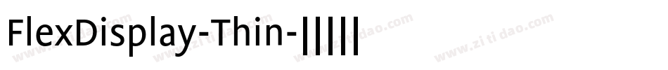 FlexDisplay-Thin字体转换