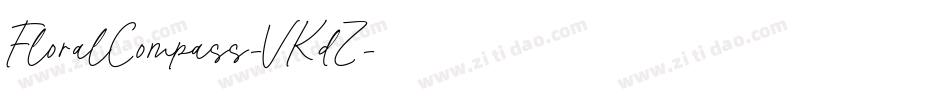 FloralCompass-VKdZ字体转换