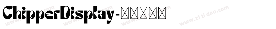ChipperDisplay字体转换