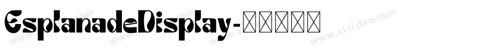 EsplanadeDisplay字体转换
