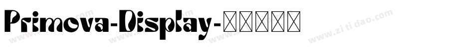Primova-Display字体转换 Primova-Display字体转换