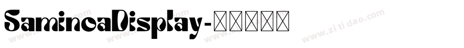 SaminoaDisplay字体转换