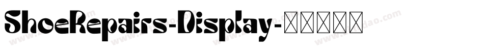 ShoeRepairs-Display字体转换