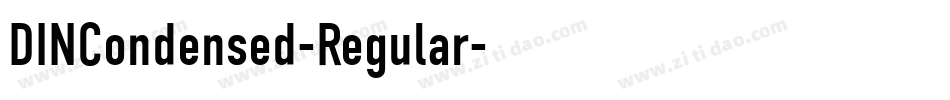 DINCondensed-Regular字体转换