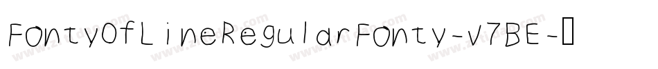 FontyOfLineRegularFonty-v7BE字体转换