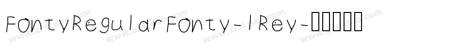 FontyRegularFonty-lRey字体转换
