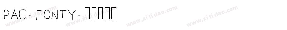 PAC-FONTY字体转换