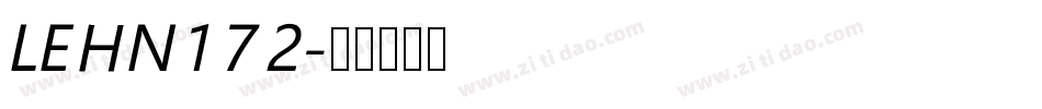 LEHN172字体转换