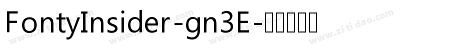 FontyInsider-gn3E字体转换