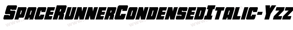 SpaceRunnerCondensedItalic-Yzz8j字体转换
