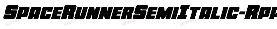 SpaceRunnerSemiItalic-RppzM字体转换