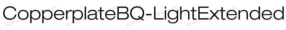 CopperplateBQ-LightExtended字体转换