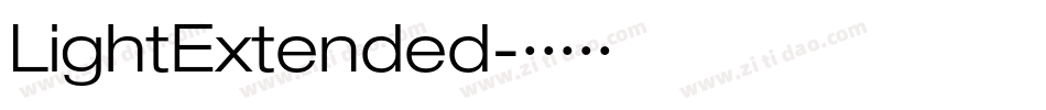 LightExtended字体转换