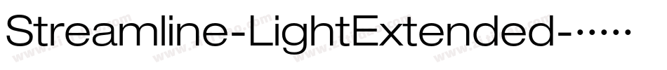 Streamline-LightExtended字体转换
