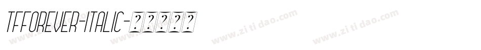 TFForever-Italic字体转换