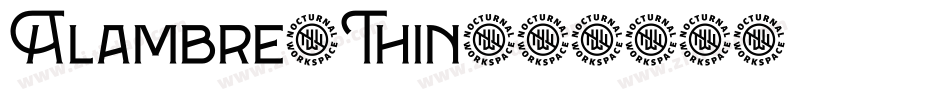 Alambre-Thin字体转换