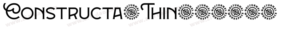 Constructa-Thin字体转换