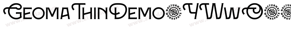 GeomaThinDemo-YWwO字体转换